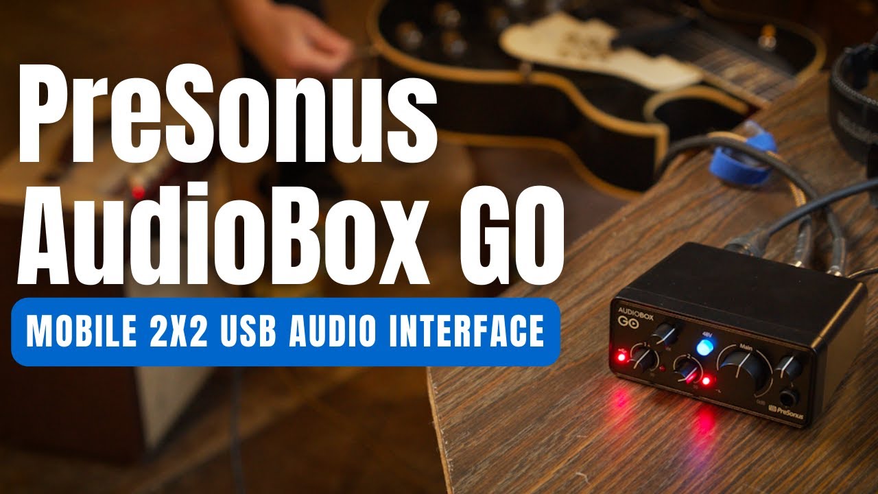 PreSonus AudioBox GO - Ultra-compact Mobile 2x2 USB Audio Interface