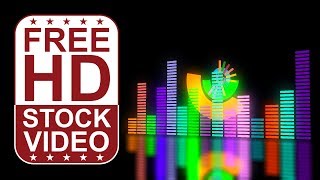 Free Stock Videos – VJ loops DJ music audio equalizer bars music control levels moving pulsing