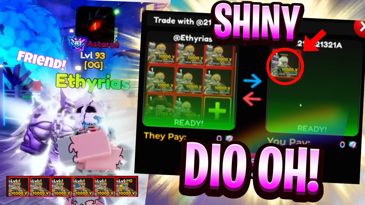 How I Got My Friend Shiny Dio On Anime Adventures!
