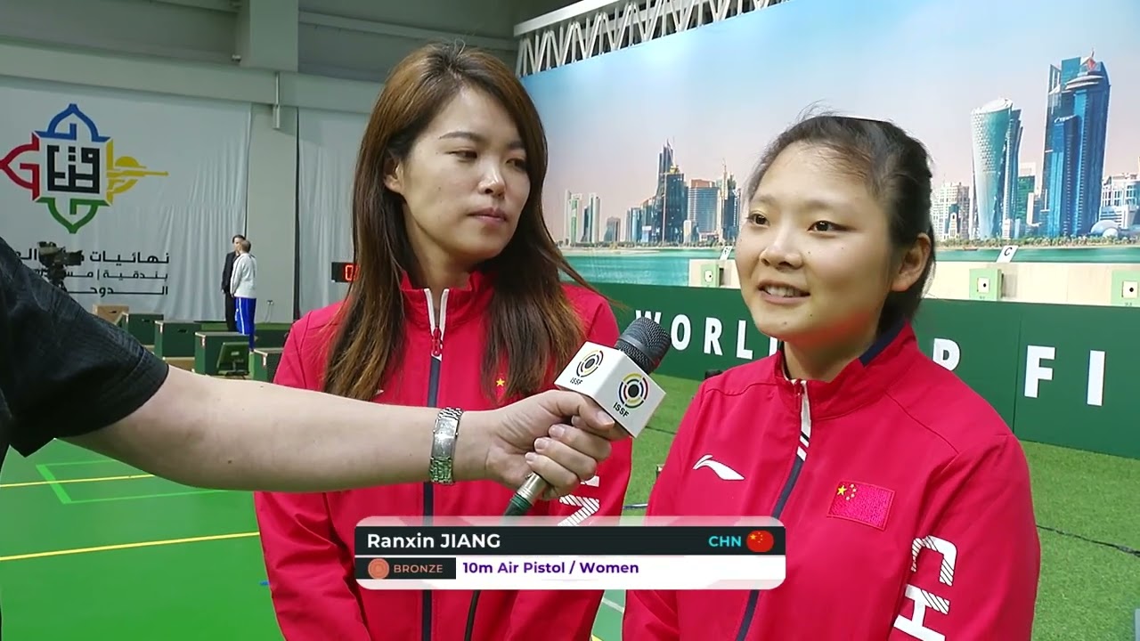 Interview Ranxin Jiang Bronze medal 10 Air Pistol Women - 2023