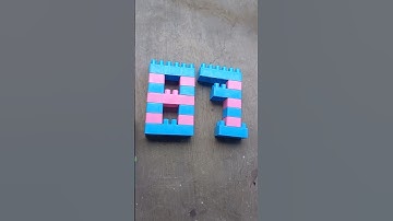 ASMR Building blocks lego / Number Eighty seven