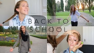 Back To School Style & Beauty + Whats In My Backpack? | Gardiner Sisters