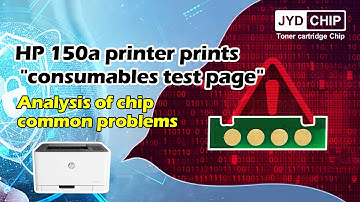How to print "supplies test page" on a HP 150a printer without a display screen#chips #hp #printer