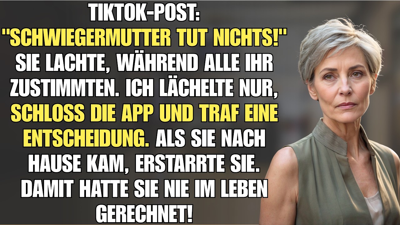 Meine Schwiegertochter filmte heimlich meine Küche und postete das Video mit den Worten: „Sie macht den ganzen Tag buchstäblich gar nichts, es ist quasi ihr Job, hinter uns herzuräumen.“ Über...