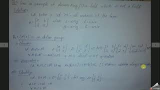 give an example of a division ring which is not a field,