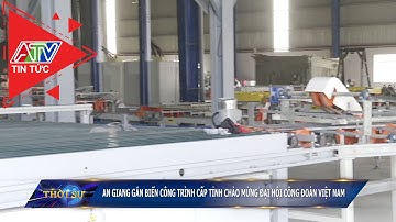 An Giang gắn biển công trình cấp tỉnh chào mừng Đại hội Công đoàn Việt Nam | ATV Tin tức