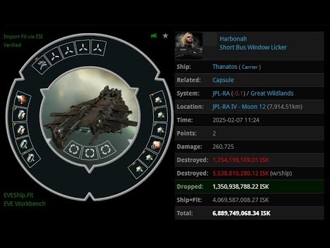 [EVEONLINE / AMC] 07 FEB 2025 Killed thanatos in great wildlands