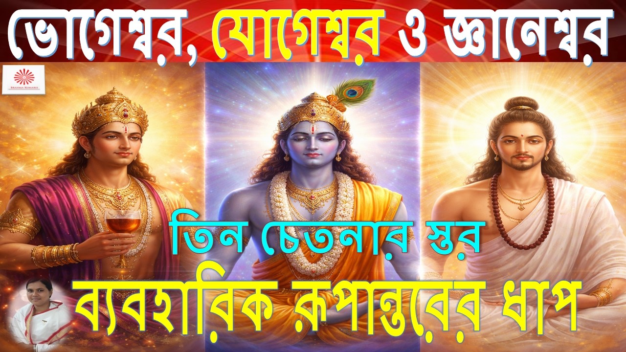 27- 02- 2026 ।। ভোগেশ্বর • যোগেশ্বর • জ্ঞানেশ্বর — তিন চেতনার স্তর।। রূপান্তরের পথ নির্দেশ