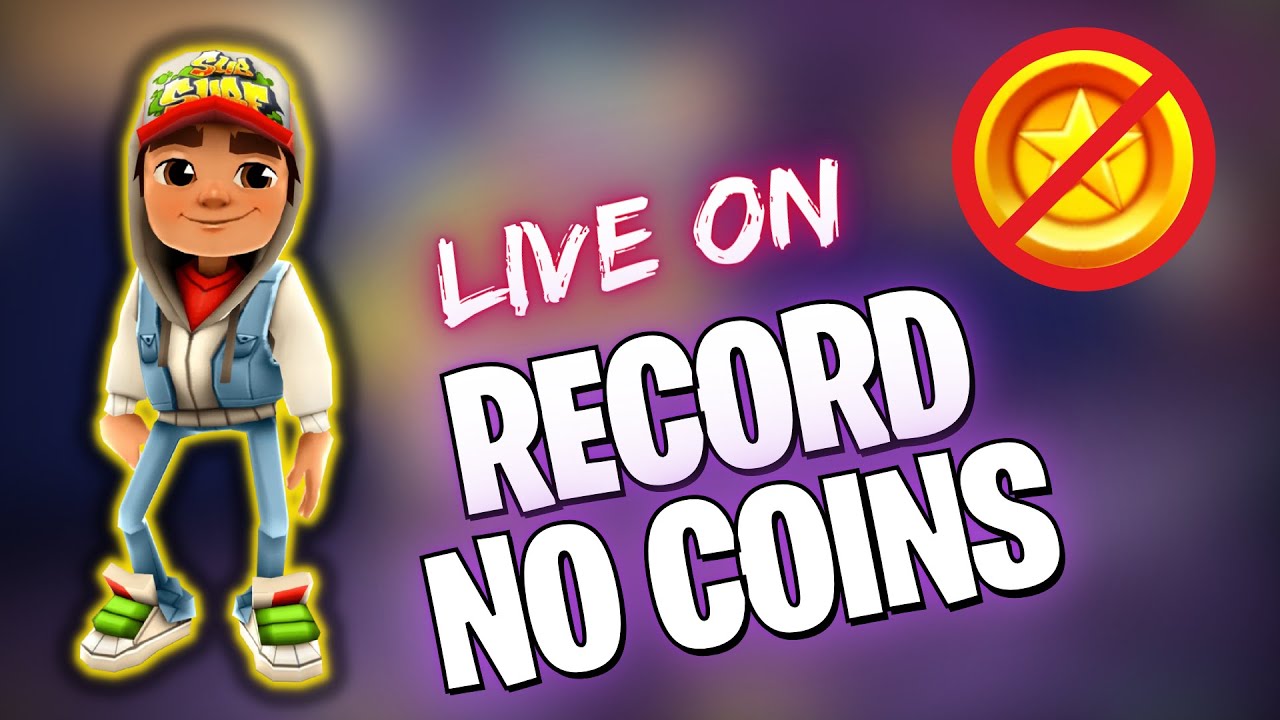 BATENDO MEU RECORD NO SUBWAY SURFERS! NO COIN! 