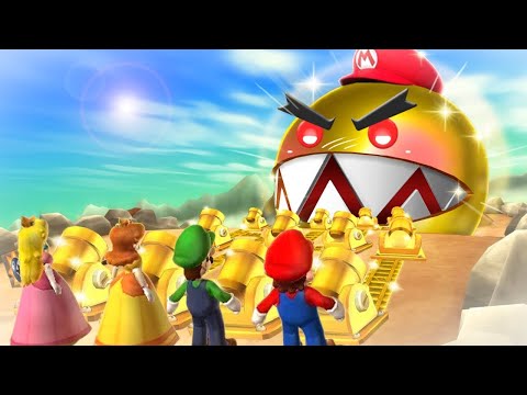Mario Party 9 MiniGames - Mario Vs Luigi Vs Peach Vs Daisy (Master Cpu)