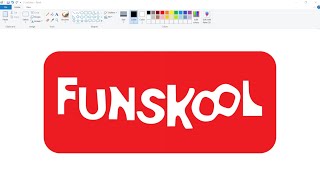 How to draw Funskool Logo in computer using Ms Paint | Funskool Logo Drawing. #mspaint #funskool