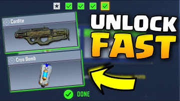 TIPS and TRICKS: Unlock CORDITE and CRYO Bomb FAST in Call of Duty Mobile