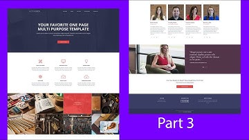 Create a responsive website part 3 using html css js