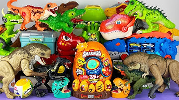 Jurassic World Unboxing Review Asmr Colorful Dinosaur T-rex Mosasaurus Spinosaurus Triceratops Eggs