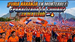 ¡Nadie esperaba ESTO! 🇳🇱 La "Ola Naranja" paraliza Monterrey #paisesbajos #monterrey #fifaworldcup