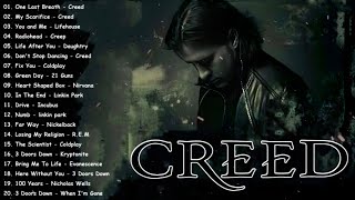 Creed Greatest Hits 🎸 Best Rock Songs | Linkin Park, Nickelback, Nirvana, Coldplay, Green day