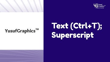 Superscript in CorelDRAW