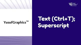 Superscript Text Effects in CorelDRAW