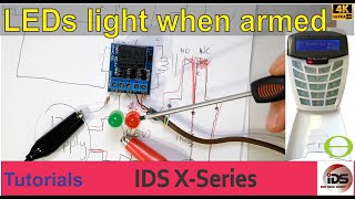 How to connect armed and disarmed LEDs to your IDS x-Series alarm system - with tutorial