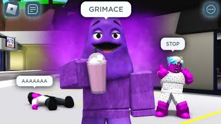Grimace Milkshake - Roblox Brookhaven Rp Funny Moments