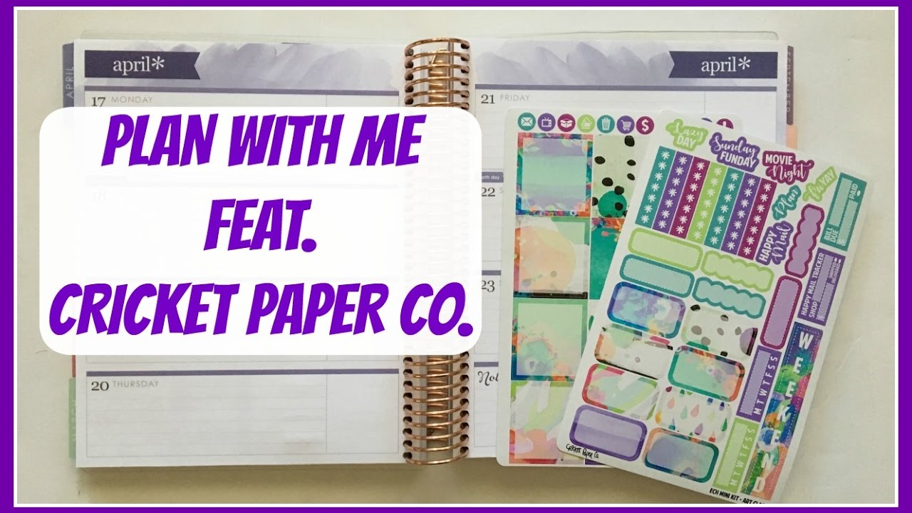PLAN WITH ME PRATTLE #1 | Planning Changed My Life?! | Cricket Paper Co ...