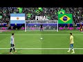Argentina vs Brazil Penalty Shootout | Neymar vs Messi | ARG vs BRA Match