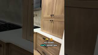 Inside the elegant chef's kitchen with Taj Mahal countertops, pot filler #shorts #viralshorts
