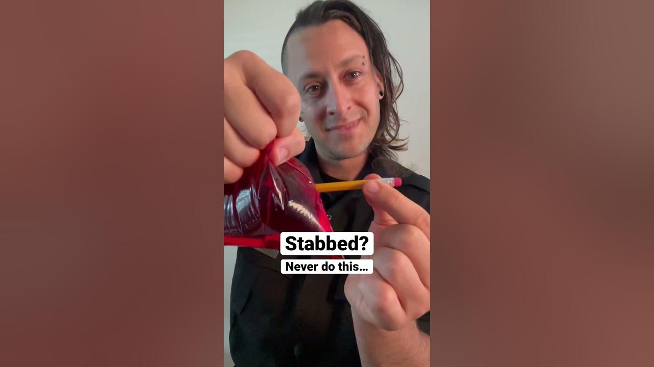 Stabbed with a knife? Don’t do this… #medical #school Stabbed with a knife? Don’t do this… #medical #school