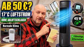 17 Grad Luftstrom OHNE Abluftschlauch! Günstige Klimaanlage Alternative im Test