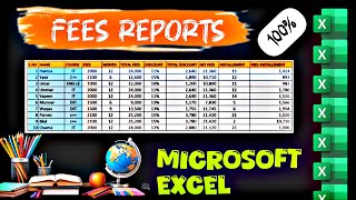 "Automatic Fees Management System in Microsoft Excel | Student Fees Record 2025"