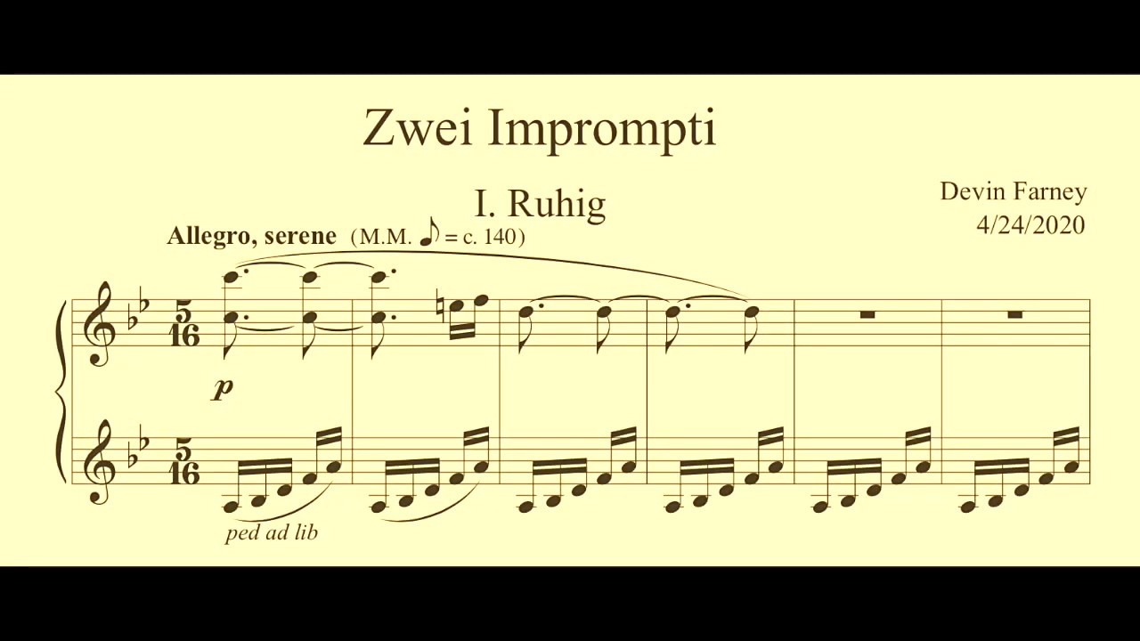 Devin Farney - Zwei Imprompti