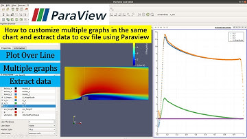 How to Plot Over Line multiple graphs in same chart - Extract data in ParaView