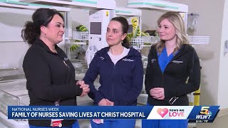 Family of nurses continues generations of saving lives at Christ Hospital