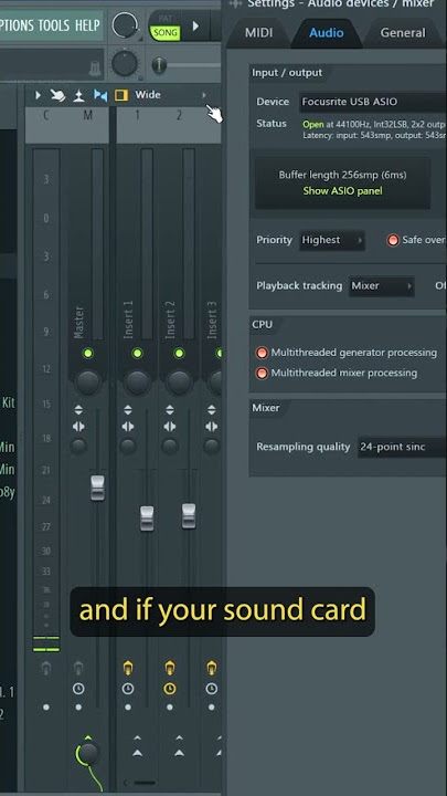 How to fix Latency when Recording on FL Studio 🎁 #shorts