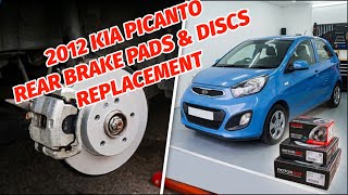 2013 KIA PICANTO REAR BRAKES REPLACEMENT