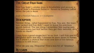 stratholme tobacco World of Warcraft - WOTLK