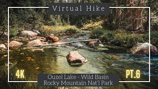 Ouzel Lake | Wild Basin Trail | Rocky Mountain National Park | Pt.6 | 4k Virtual Hikethrough