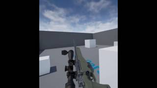 Unreal Engine 4 VR Sniper rifle test screenshot 3