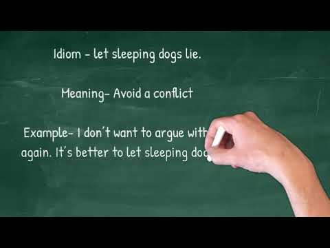 Expressão idiomática em inglês – Let sleeping dogs lie – Inglês