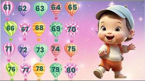 Number Names 61 to 80 | 41 - 60 Number Spellings | Sixty one to Eighty Spelling | For Kids