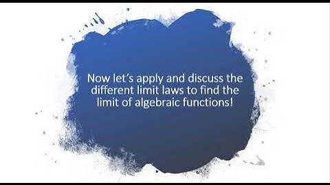 Limit laws (Lesson Intro + Examples) Part 1 - SHS Basic Calculus Module 2