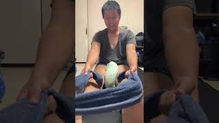 Stretching!! A 46-year-old, 94kg man live-streams his stretching routine after a 10km early morni...