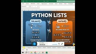 18  sort method vs sorted function in python