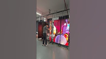 Move it wherever you want, HD LED Poster , No Sweat! #yuchip #leddisplay #ledscreen #ledposter