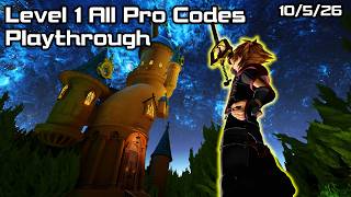 KH3 Level 1 All Pro Codes Playthrough