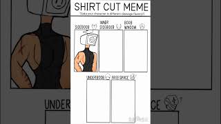 PART 1 ( SHIRT CUT MEME ) #arttrends #skibidi #notsoskibidi