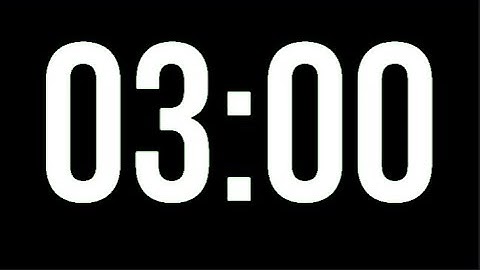 3 Minute Timer - 180 Seconds Countdown