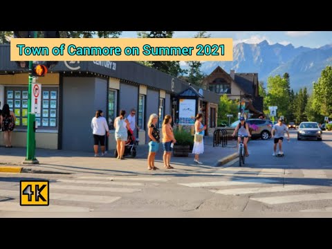 Exploring Town of Canmore - Downtown Canmore on Summer 2021, Alberta, canada. #canmore