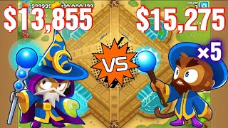 BTD6 - One Arcane Spike VS Five Arcane Masteries Test In Bloons TD 6.