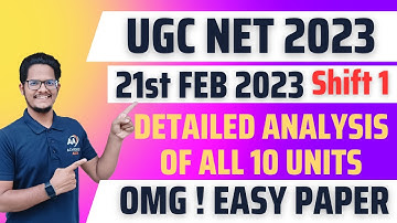 UGC NET Paper 1 Analysis | 21st Feb 2023 (Shift 1) | UGC NET 2023 by Vodnala Shivalingam
